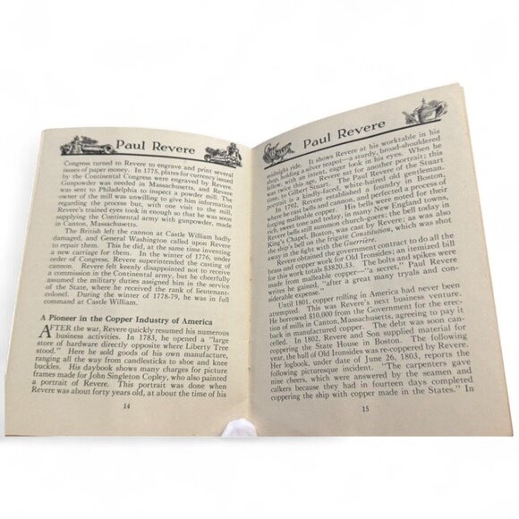 Paul Revere Booklet Circa 1930 Published By John Hancock Mutual Life Insurance C - Picture 12 of 14